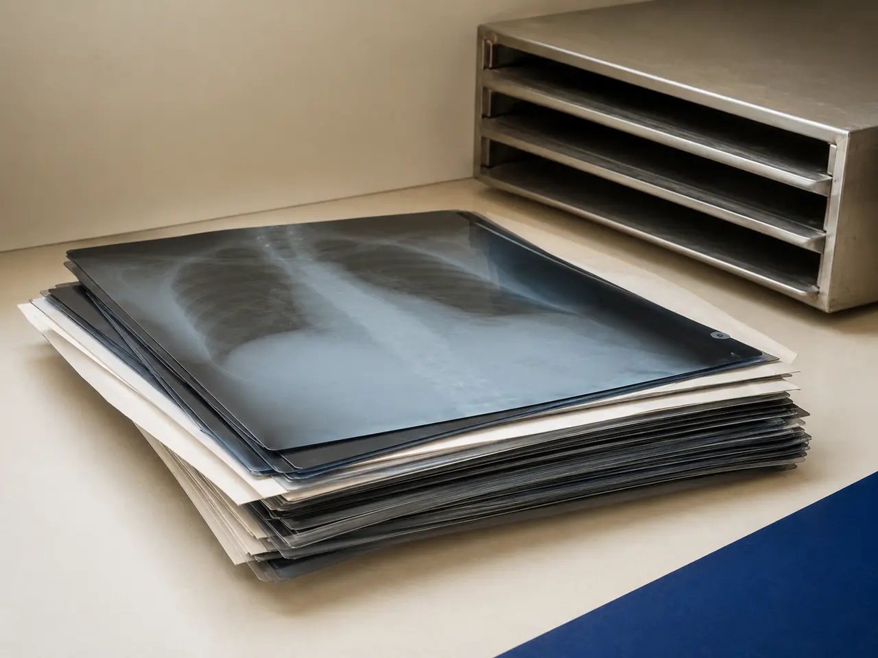 Medical X-Ray Film prepared for review